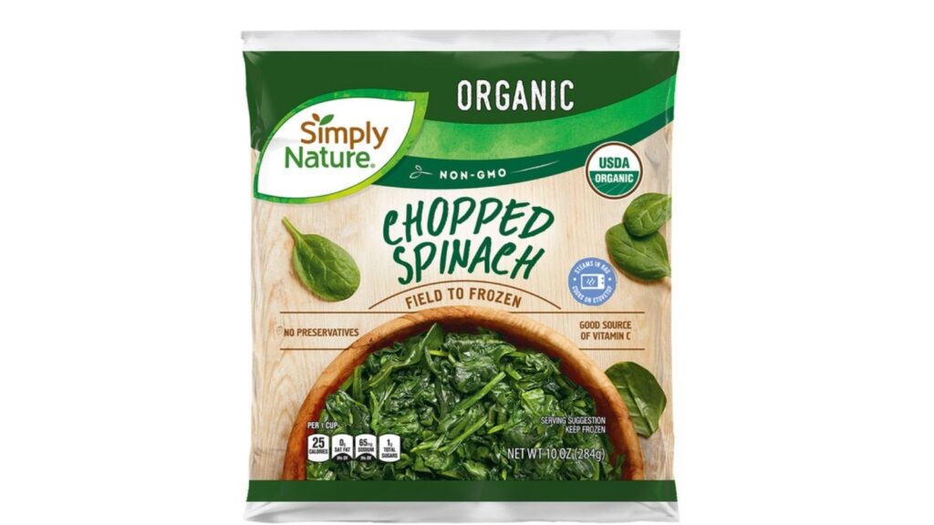 chopped spinach