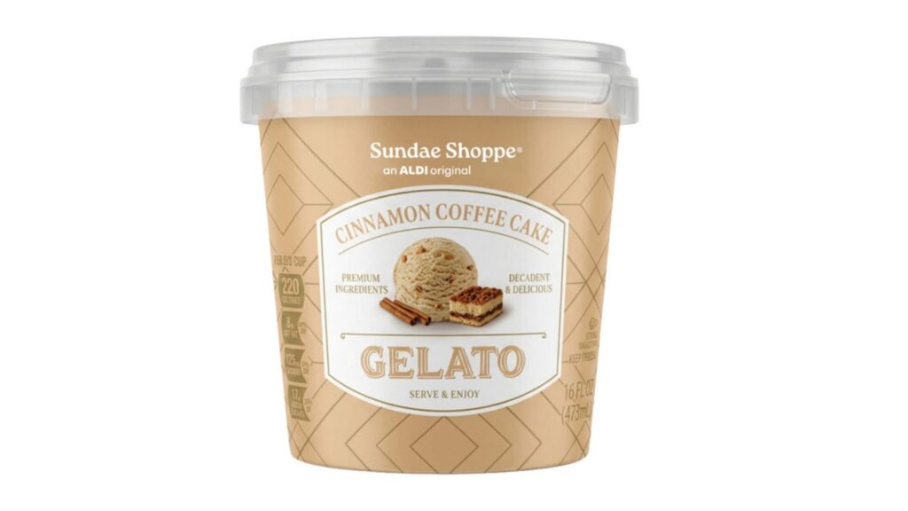 cinnamon coffee cake gelato