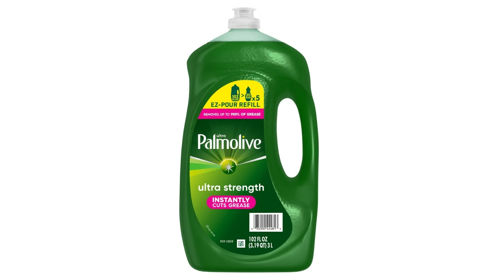 Green 102-fluid-ounce bottle of Palmolive Ultra Strength liquid dish soap