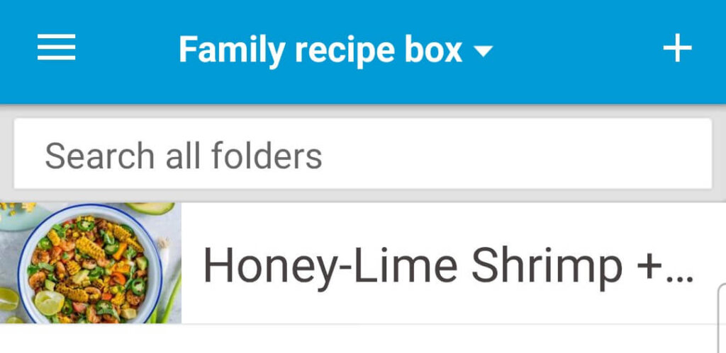 Cozi lets you add recipes to your recipe box manually or from website links.