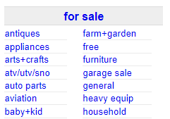 Craigslist free appliances listing. 