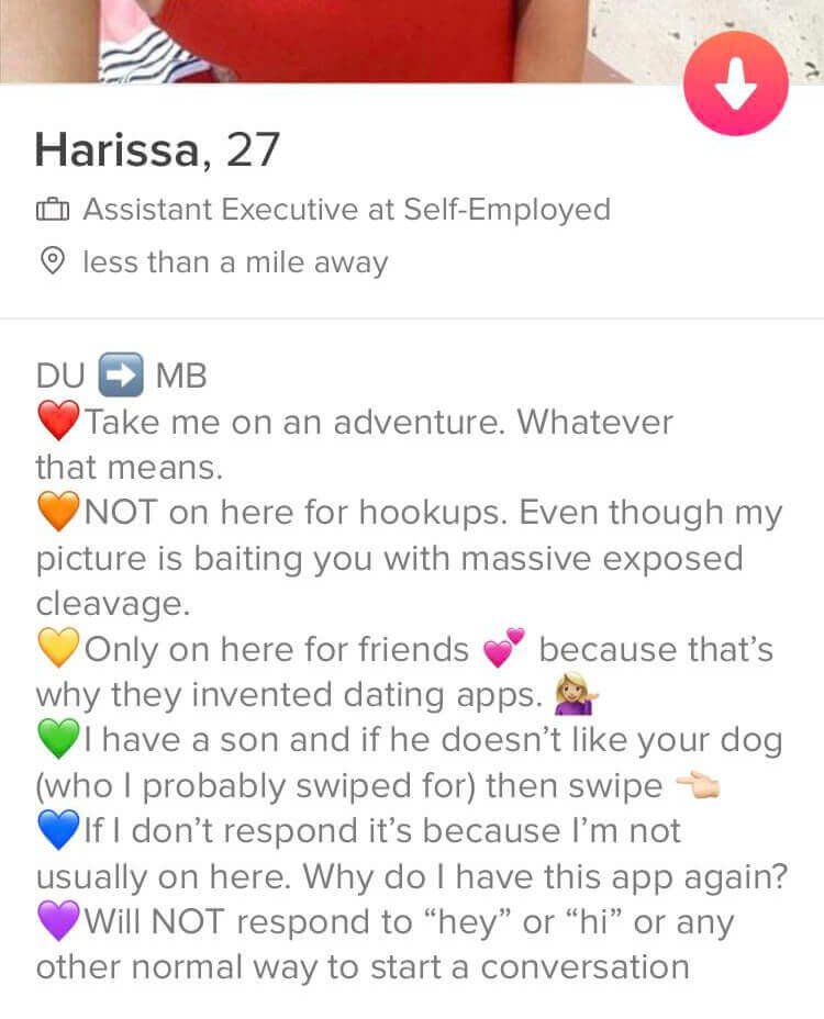 Some examples of good dating profiles. 