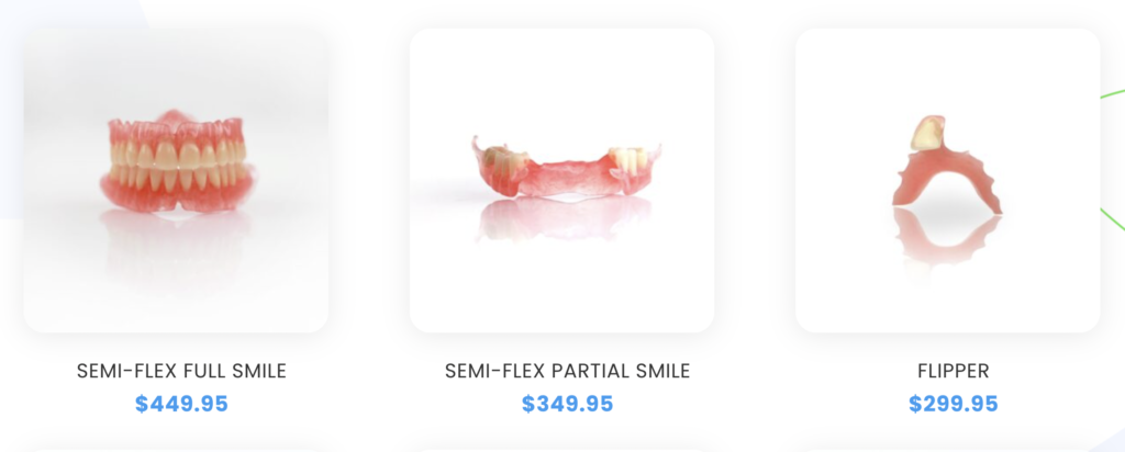 Online dentures from Dentkit.