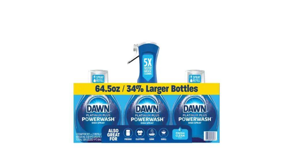 dish soap spray