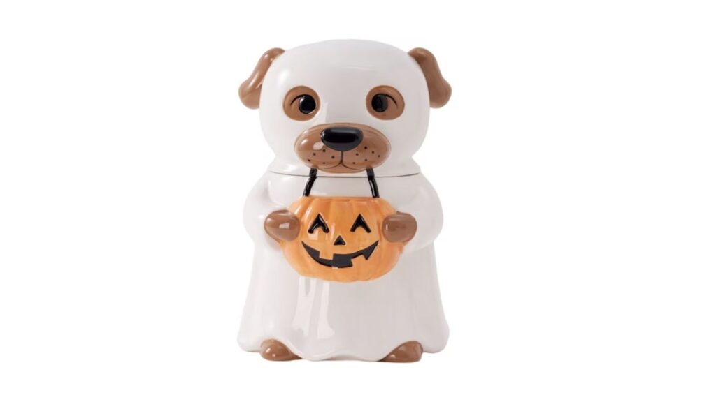 dog ghost cookie jar