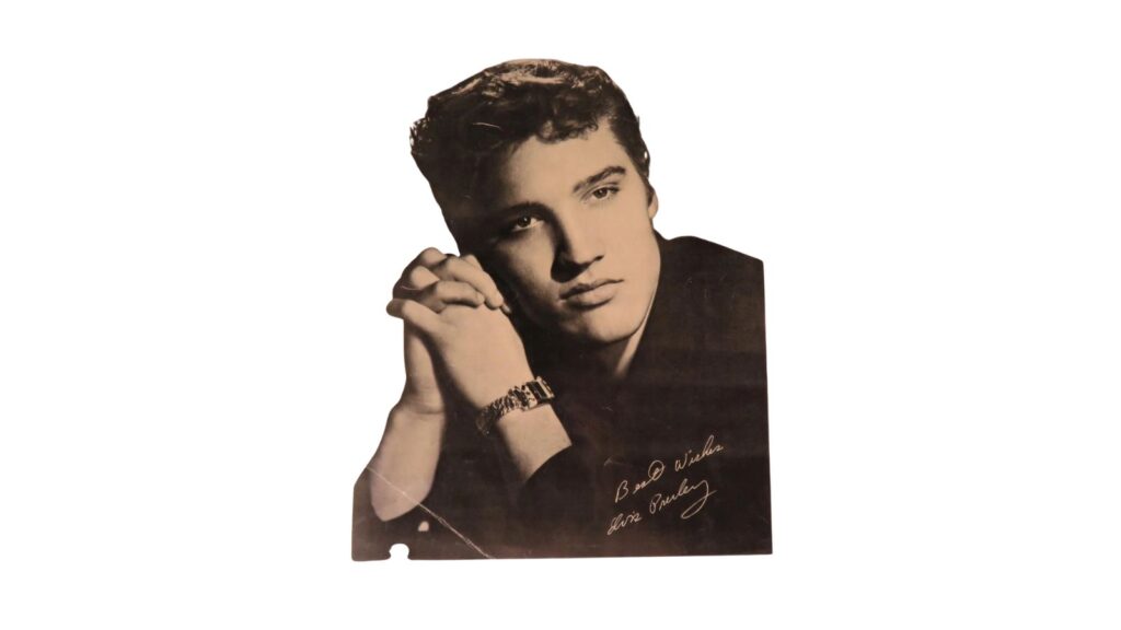 elvis presley signed photo