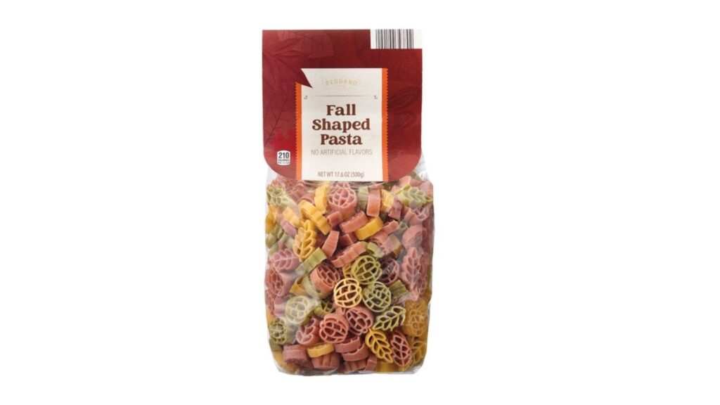 fall shaped pasta