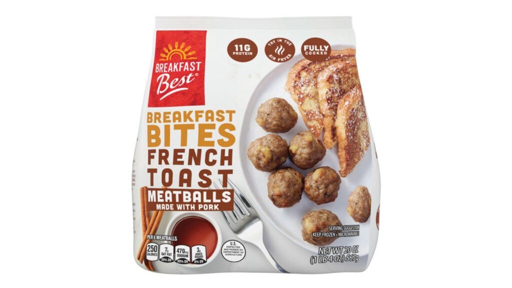 french toast and meatballs