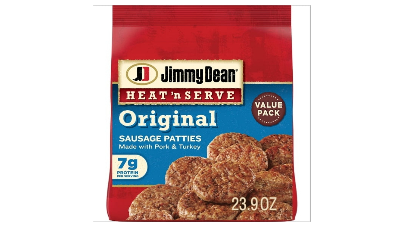 Jimmy Dean Heat ’N Serve Original sausage patties 23.9-ounce value pack