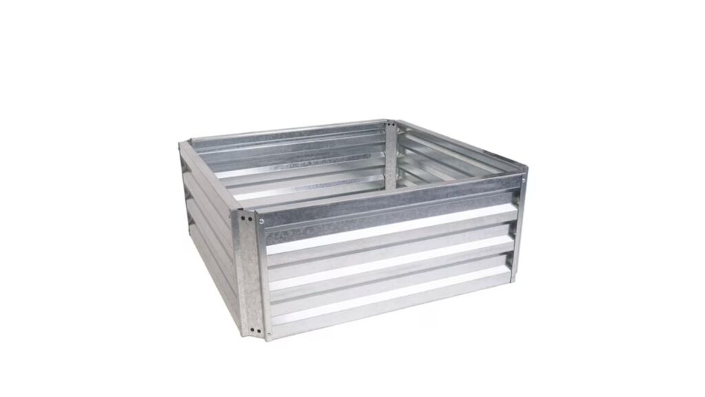galvanized raised garden bed