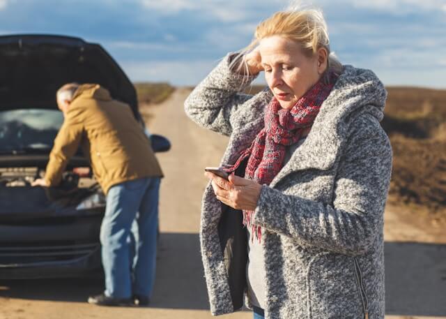 car broken down