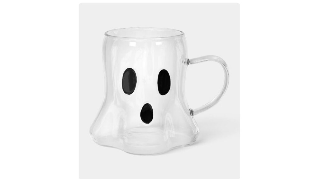 ghost glass mug