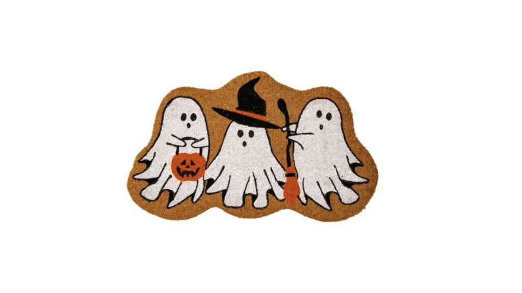 Halloween coir doormat
