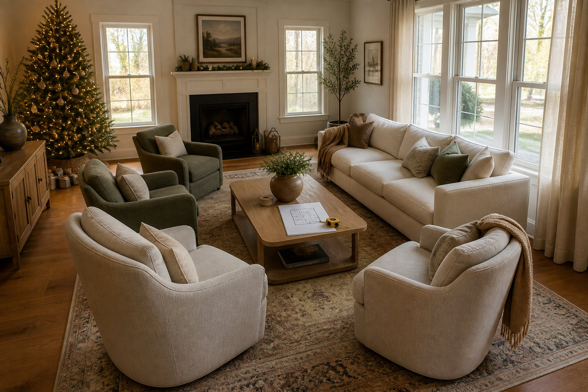Give your living room a festive update with 7 easy holiday hacks for cozy decor, seasonal touches, and a welcoming atmosphere.