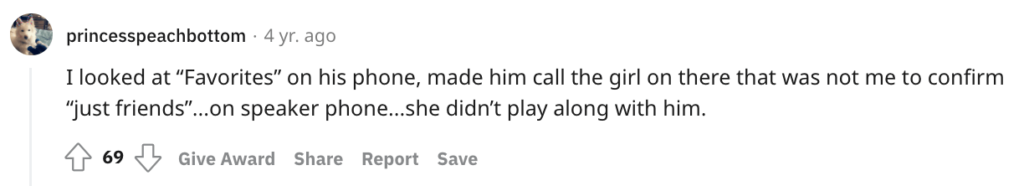 Reddit signs of a cheating boyfriend about calling the girl on the phone.
