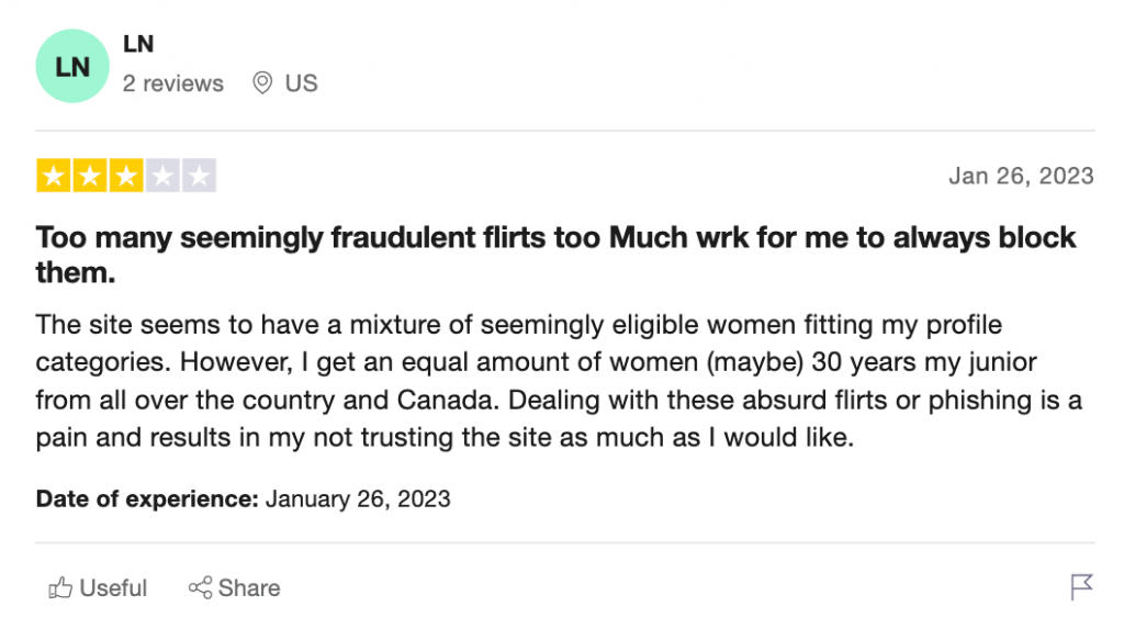 4-star Trustpilot review of Jdate, a Jewish dating site.