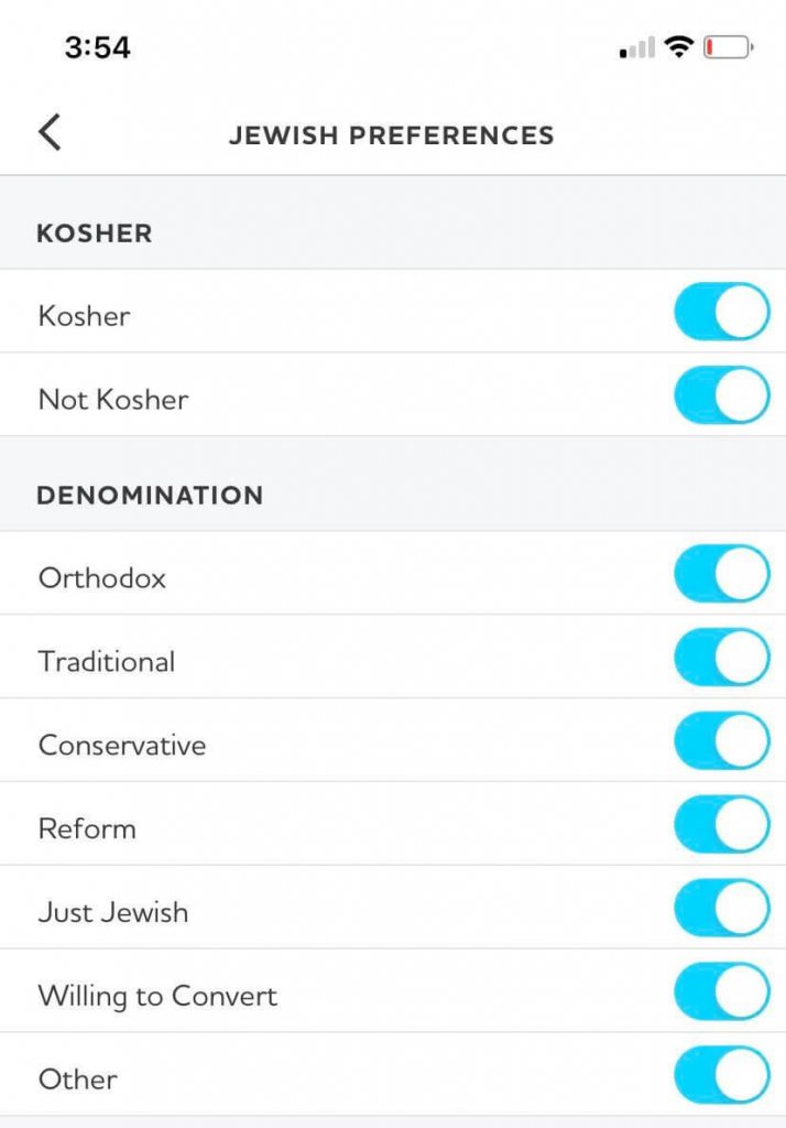 JSwipe is aJewish dating site that lets you choose your religious preferences.