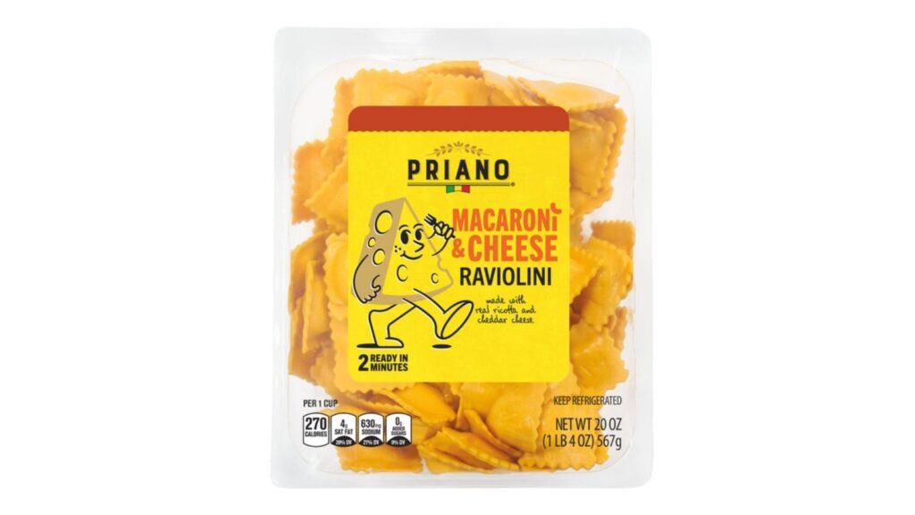 macaroni and cheese raviolini