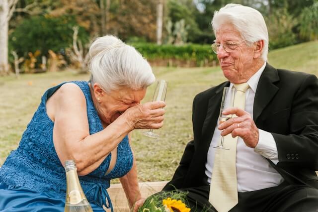 older couple enjoying life