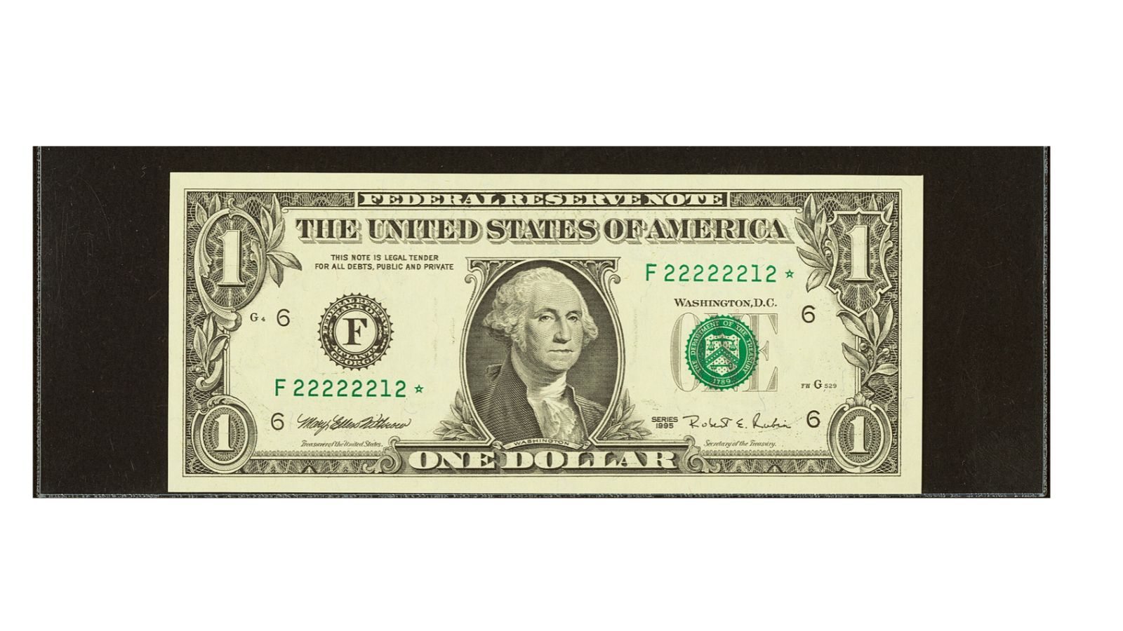 one dollar bill
