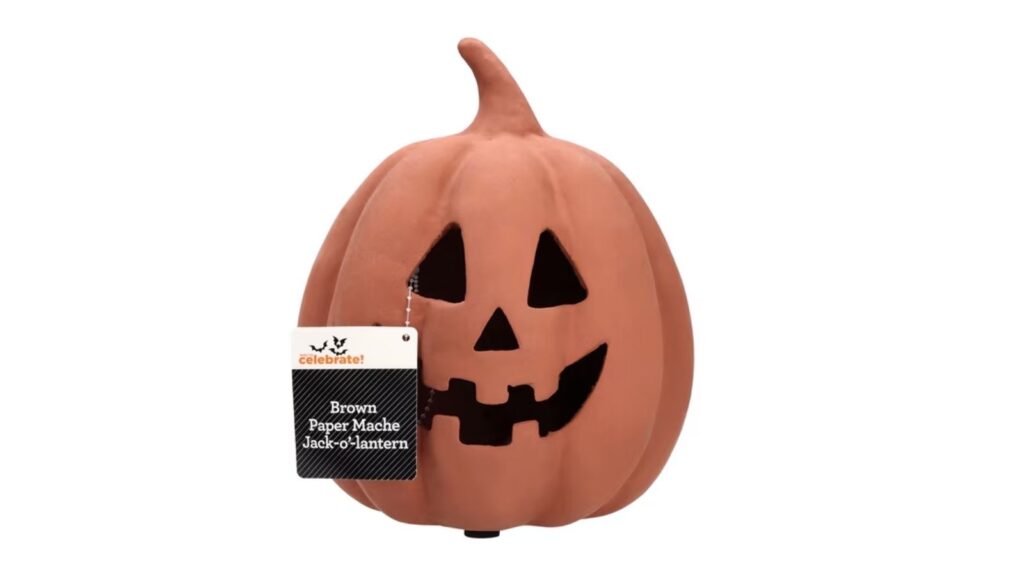 paper mache jack o lantern