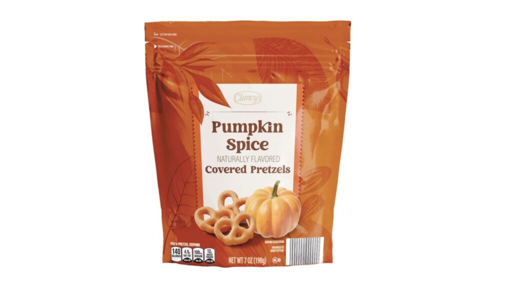 pumpkin spice covered pretzels
