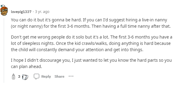 Advice from a Reddit thread about becoming a single mom by choice.