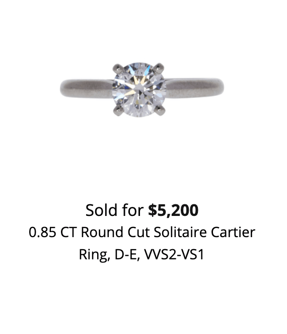 i want to sell my cartier ring