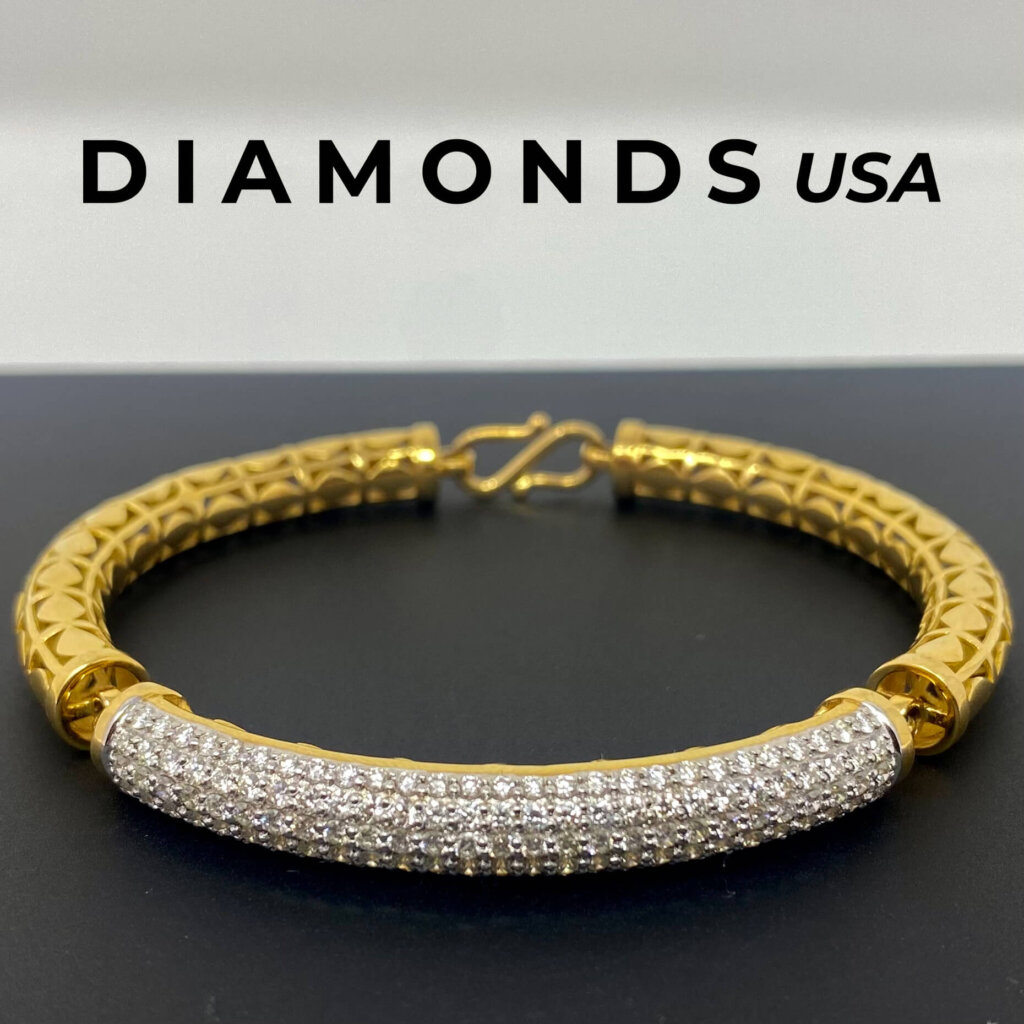 You can sell a diamond on CashforGold, like this 2.7 total ct weight gold bracelet, which sold for $1,200.
