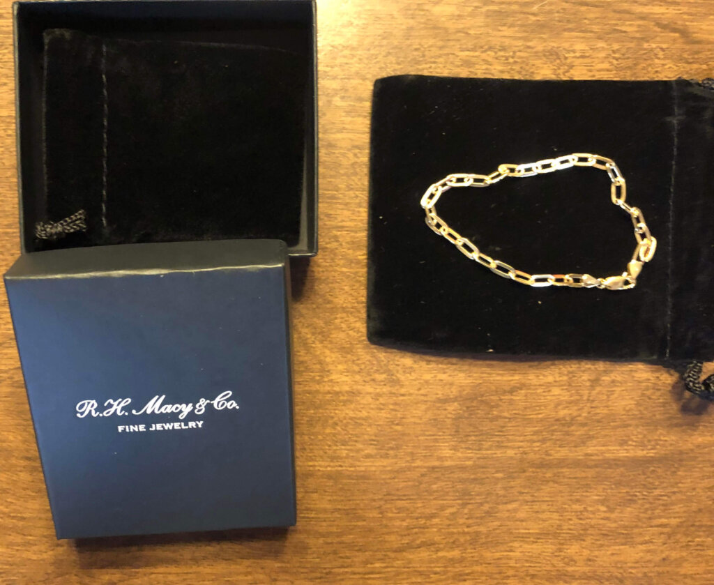 10k gold bracelet from Macy's.