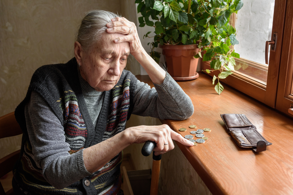 pensioner living in poverty