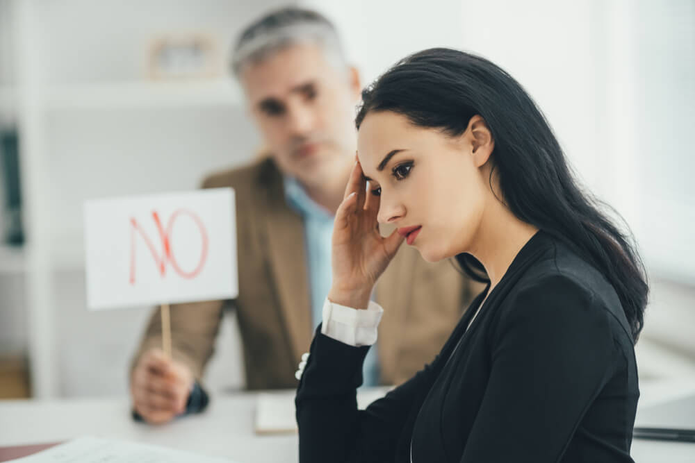 being told no at a job interview