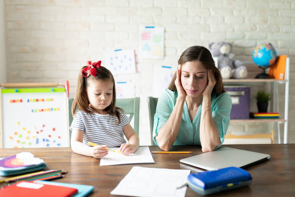 stressed teacher