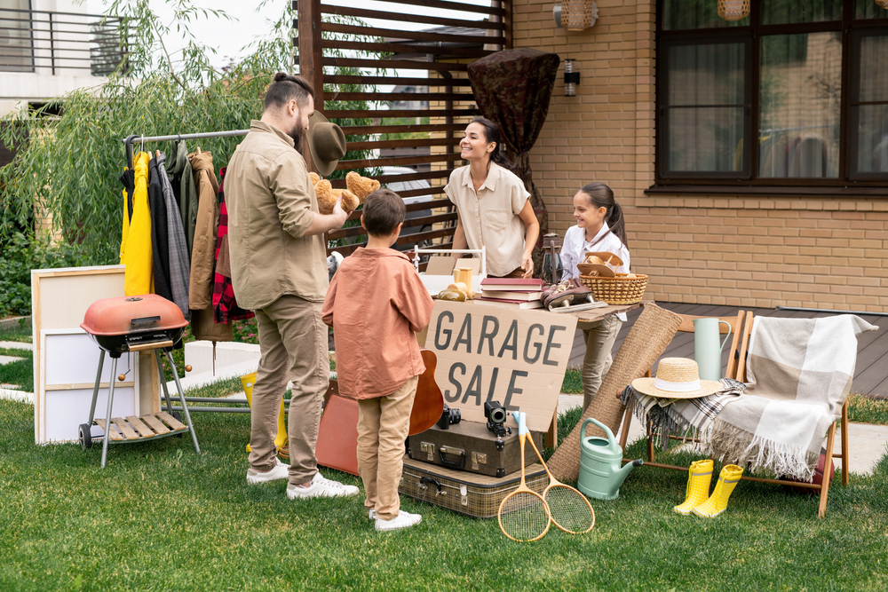 selling items in garage sale