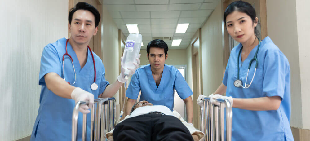 drs transporting a patient
