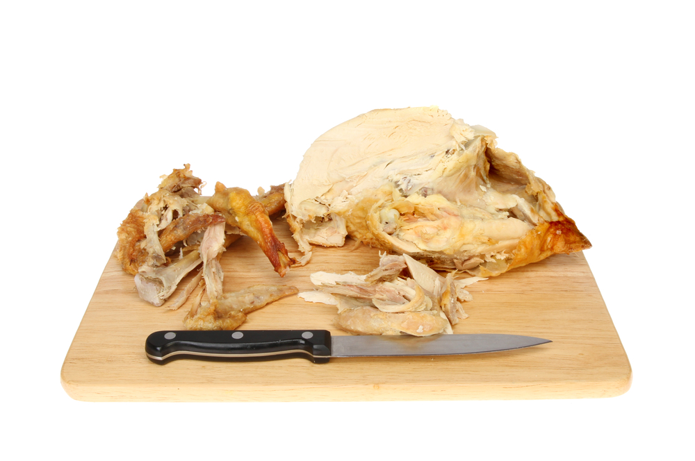 half used chicken