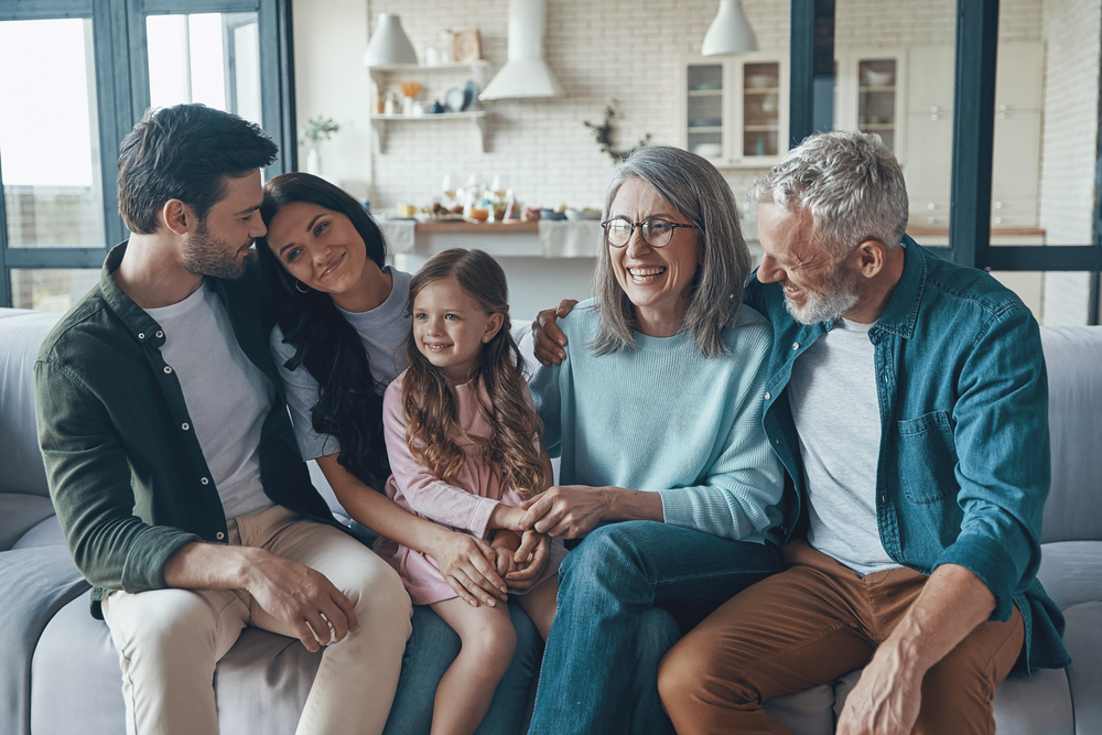 visiting adult children and grandchildren