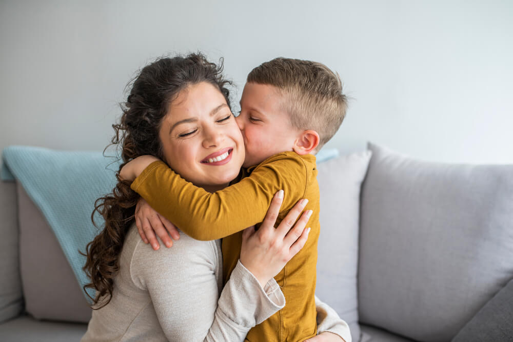 single mom and son