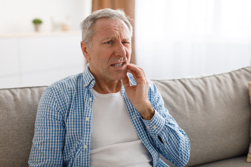 suffering with toothache