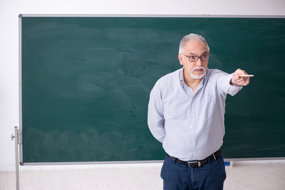 older male teacher