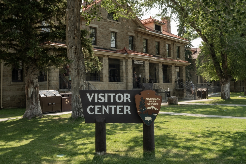 visitor center sign