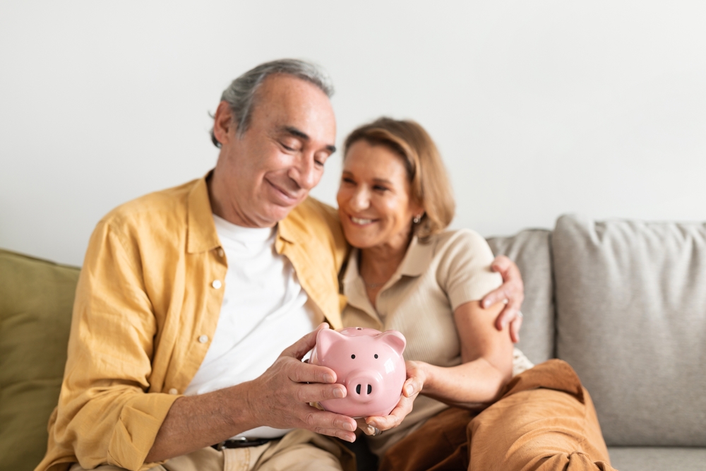 retired couple saving money