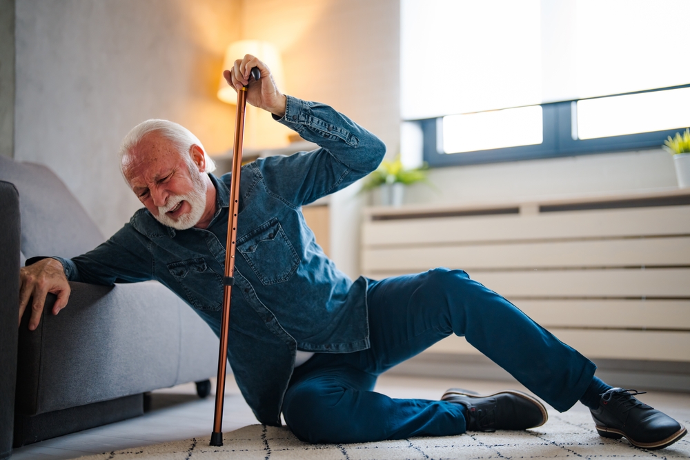 elderly person falling
