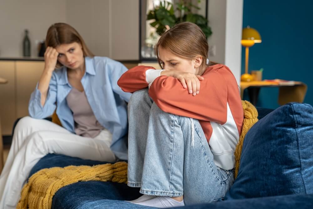 mother worried about daughter