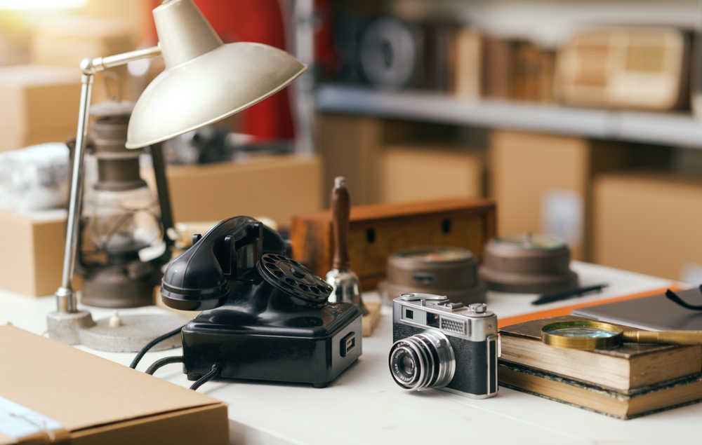Vintage camera on sale at the shop
