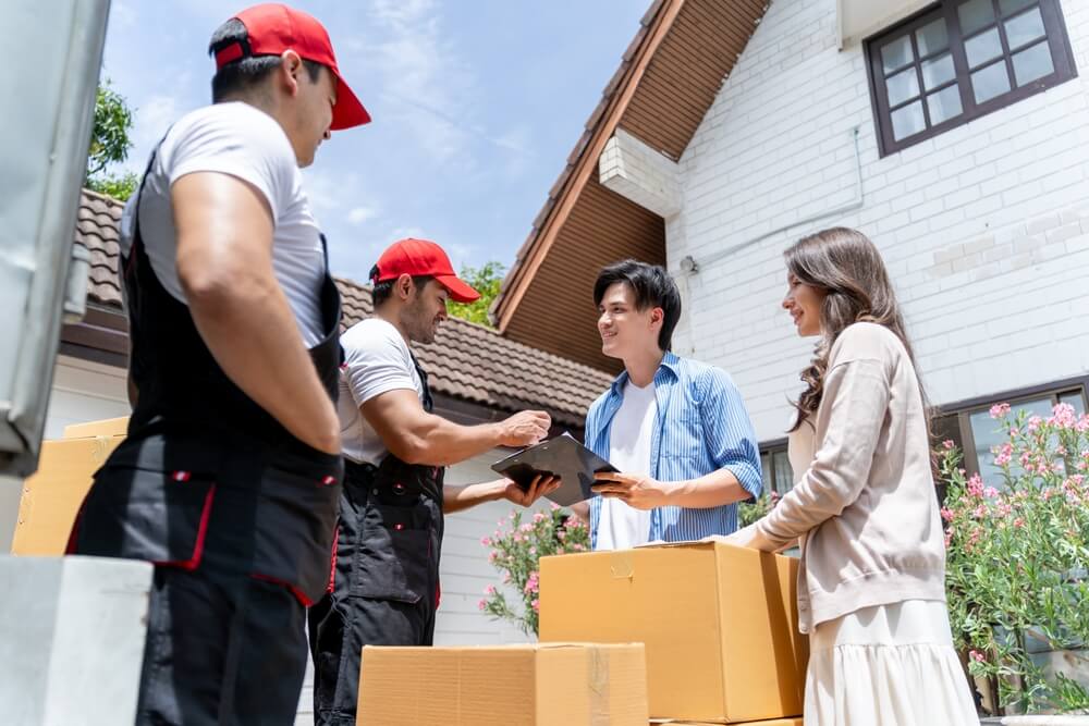 movers helping to move house