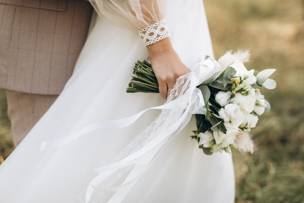 bride in wedding dress