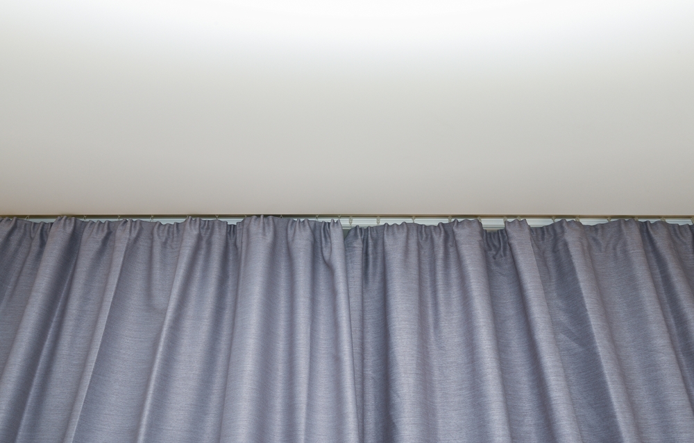 curtain on tension rod