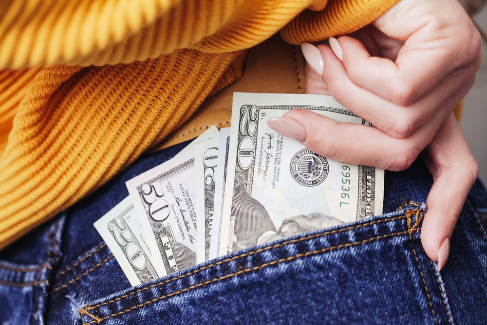 money in back pocket