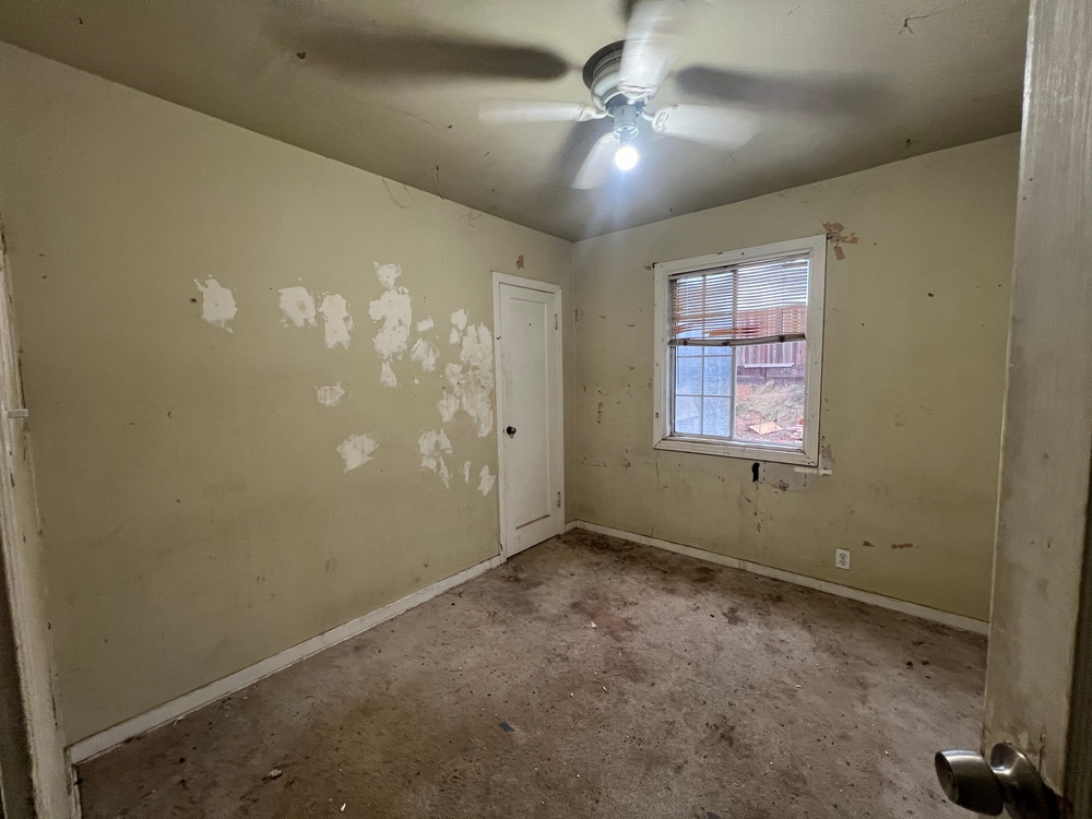 dirty bedroom in house